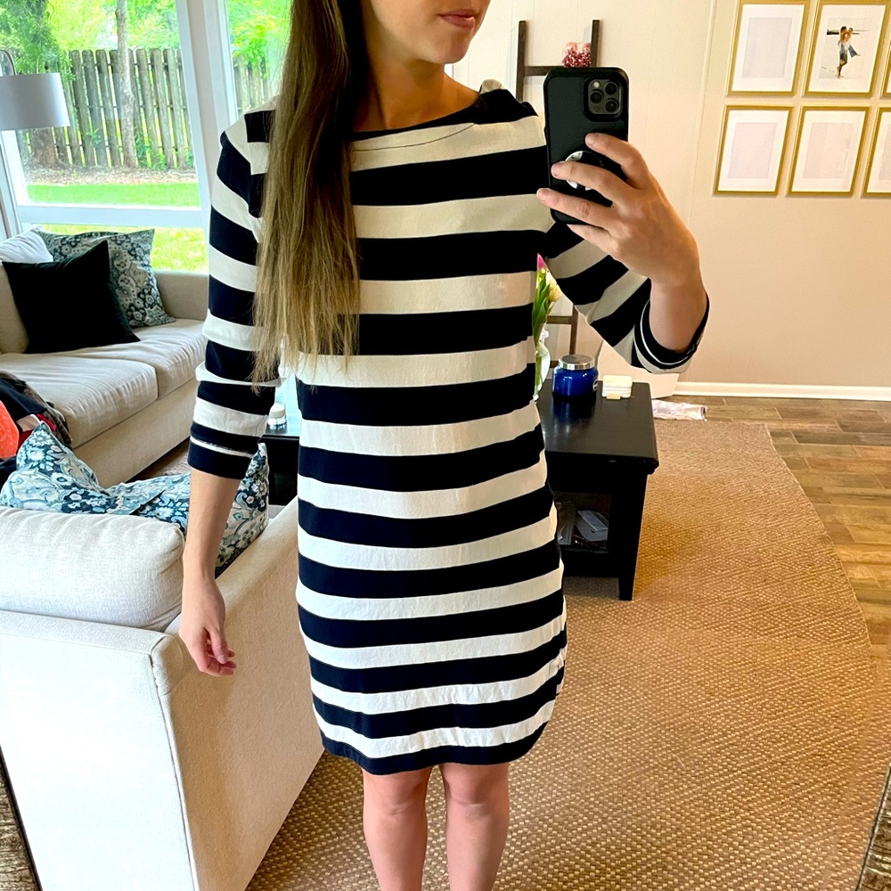 J Crew Stripe Cotton Dress